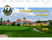 Tablet Screenshot of golf-badabbach.de